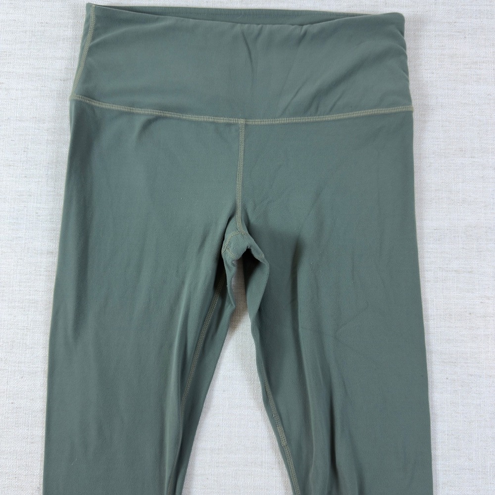 Athleta Womens High Waisted Sage Green Full Length Yoga Leggings Size S